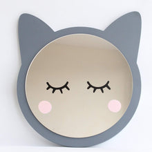 Load image into Gallery viewer, cat head kids shatterproof mirror decor
