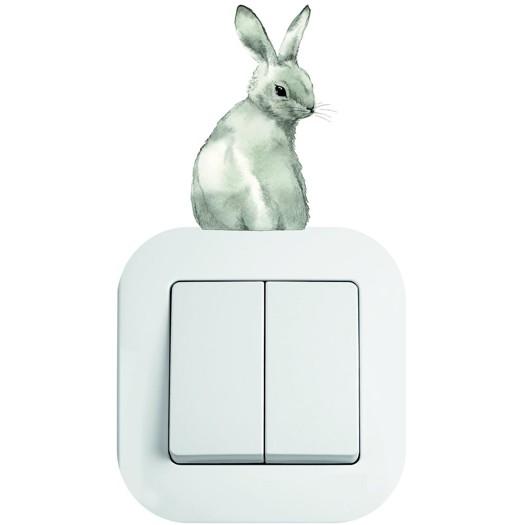 bunny rabbit light switch sticker wall decal