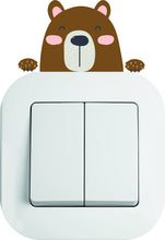 Load image into Gallery viewer, Cute Bear Light Switch Sticker
