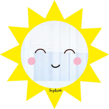 Load image into Gallery viewer, Cute Smiley Sun Shaped Kids Mirror
