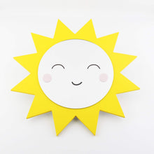 Load image into Gallery viewer, sun shaped kids mirror wall decor
