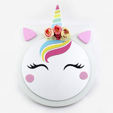 Load image into Gallery viewer, unicorn shaped kids wall mirror decor
