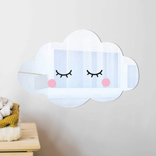 Sleepy eye cloud kids mirror