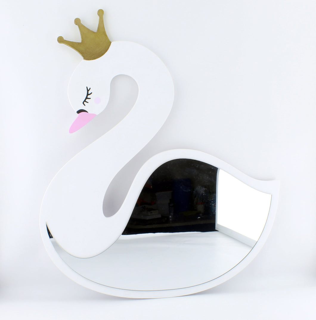 swan princess girls bedroom mirror