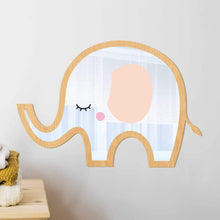 Load image into Gallery viewer, Cute elephant shaped kids mirror wall decor
