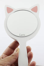 Load image into Gallery viewer, Handheld Kitty Cat Kids Vanity Mirror

