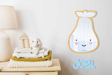 Load image into Gallery viewer, Wooden Cute Pear Shaped Kids Mirror
