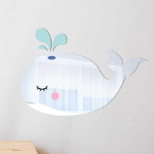 Load image into Gallery viewer, kids whale mirror room decor
