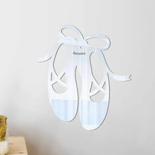 Load image into Gallery viewer, personalised ballet shoes mirror wall decor
