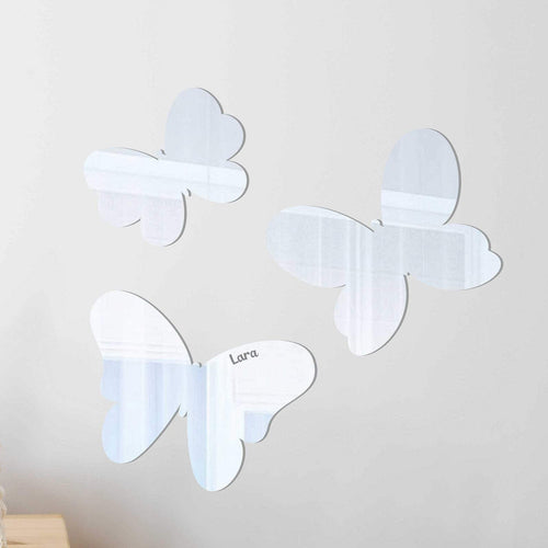 set of butterfly mirrors