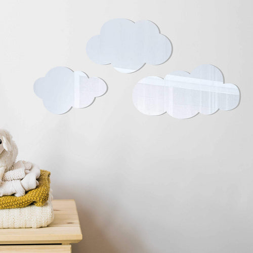 cloud nursery mirror wall decor