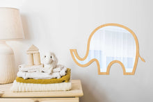 Load image into Gallery viewer, Cute Elephant Wooden Kids Mirror
