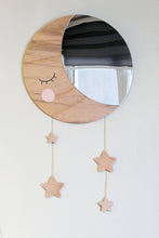 Load image into Gallery viewer, Moon and Stars Nursery Mirror
