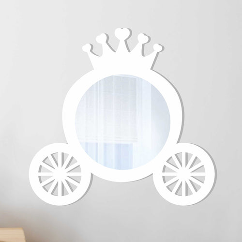 Princess carriage mirror girls bedroom decor