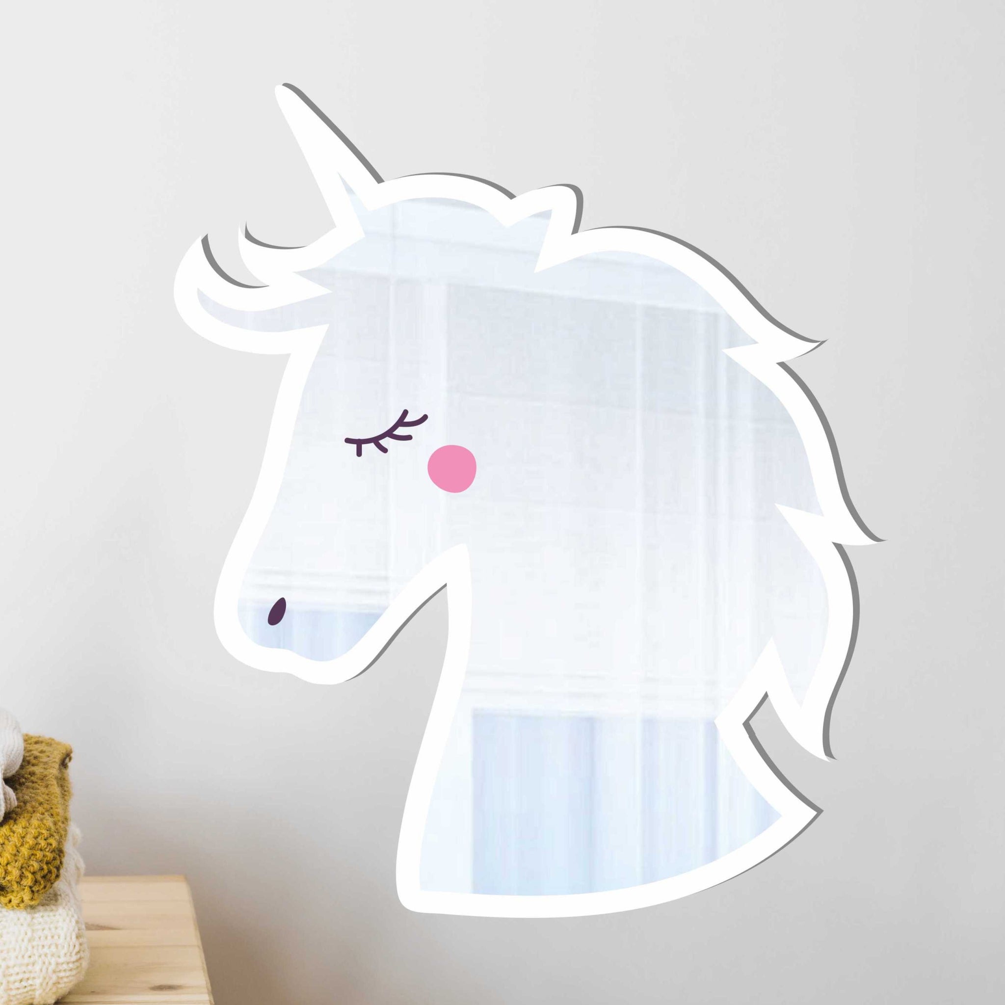Unicorn Shaped Kids Mirror Decor – FOXNBUNNY